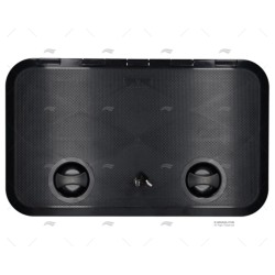 TAPA 360X600MM NEGRA C/LLAVE