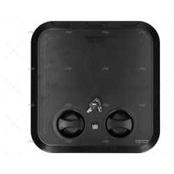 TAPA 380X380MM NEGRA C/LLAVE