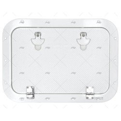 TAPA 550X400MM BLANCA ALUMINIO BI
