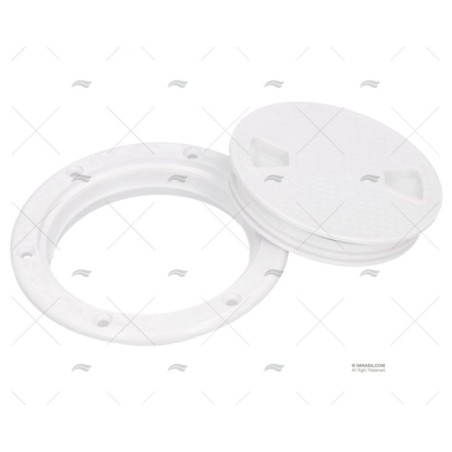 TAPA REGISTRO REDONDO ABS BLANCA 141MM
