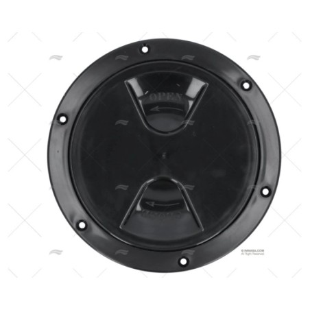 TAPA REGISTRO 125MM NEGRA