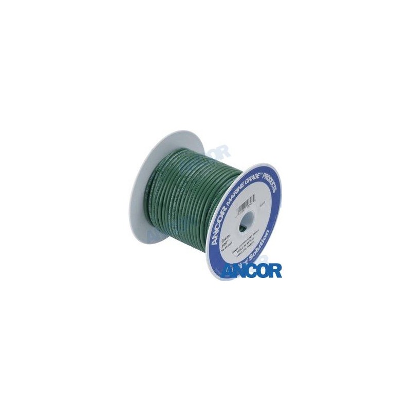 CABLE MARINO 18 AWG (0,8MM²) VERDE 152 M