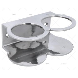 SOPORTE 2 VASOS SS 316 DIAM 70MM