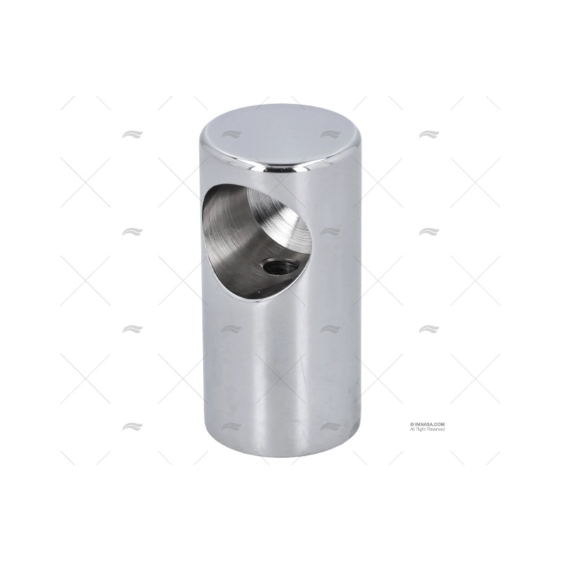 SOPORTE PASAMANO 22MM FINAL LATON CROMA