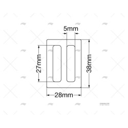 HEBILLA 25MM INOX