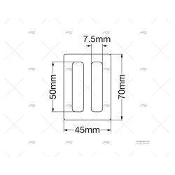 HEBILLA 51MM INOX