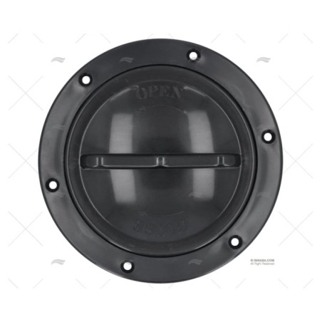 TAPA REGISTRO APERTURA FACIL NEGRO 102MM
