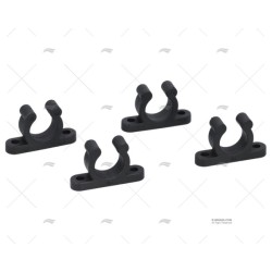 SOPORTE TUBO 15MM NEGRO