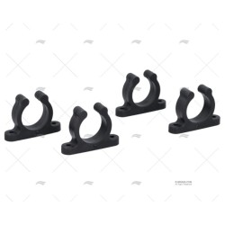 SOPORTE TUBO 25MM NEGRO