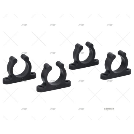SOPORTE TUBO 25MM NEGRO