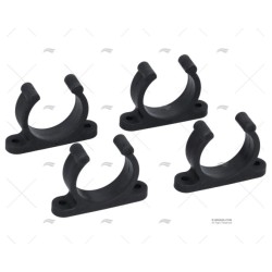 SOPORTE TUBO 40MM NEGRO