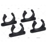 SOPORTE TUBO 40MM NEGRO