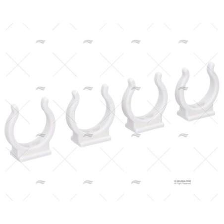 CLIP NYLON BLANCO 32MM (4U)