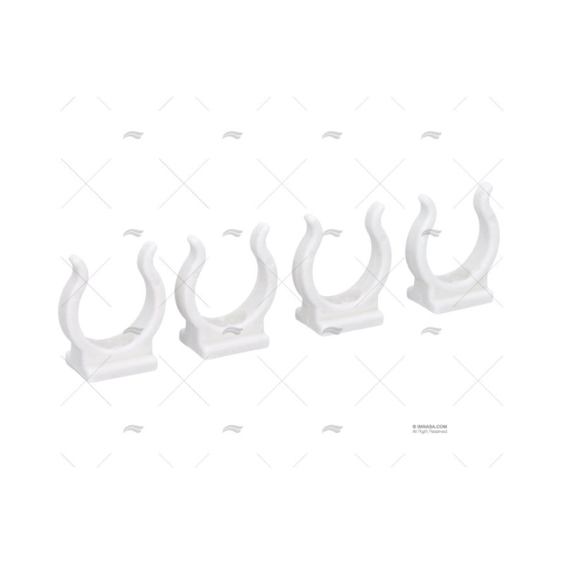 CLIP NYLON BLANCO 25MM (4U)
