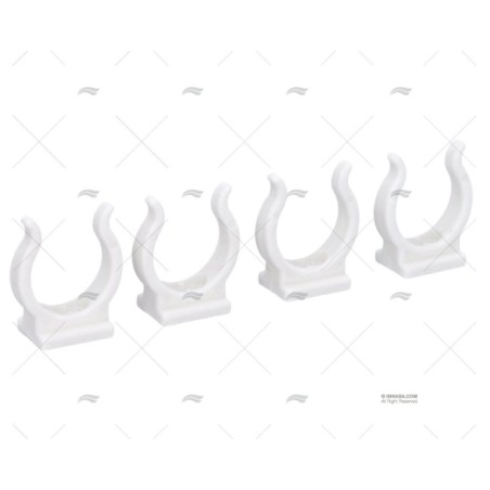 CLIP NYLON BLANCO 25MM (4U)