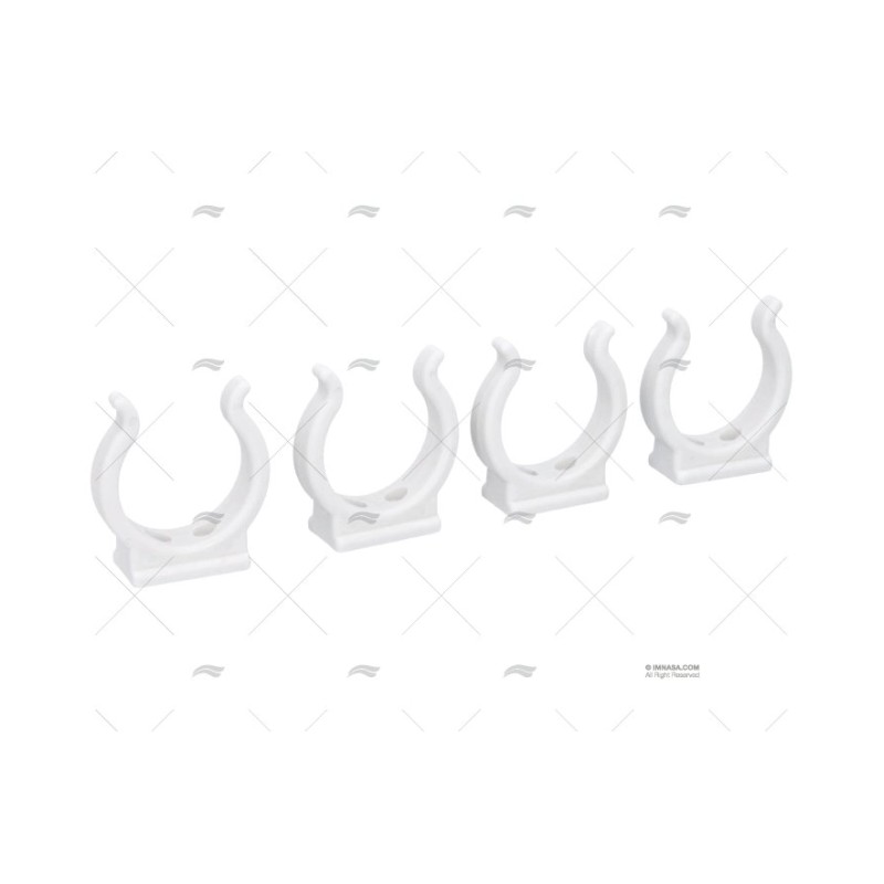 CLIP NYLON BLANCO 44MM (4U)