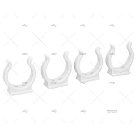 CLIP NYLON BLANCO 44MM (4U)