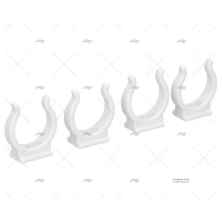 CLIP NYLON BLANCO 28MM (4U)