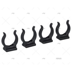 CLIP NYLON NEGRO 25MM (4U)