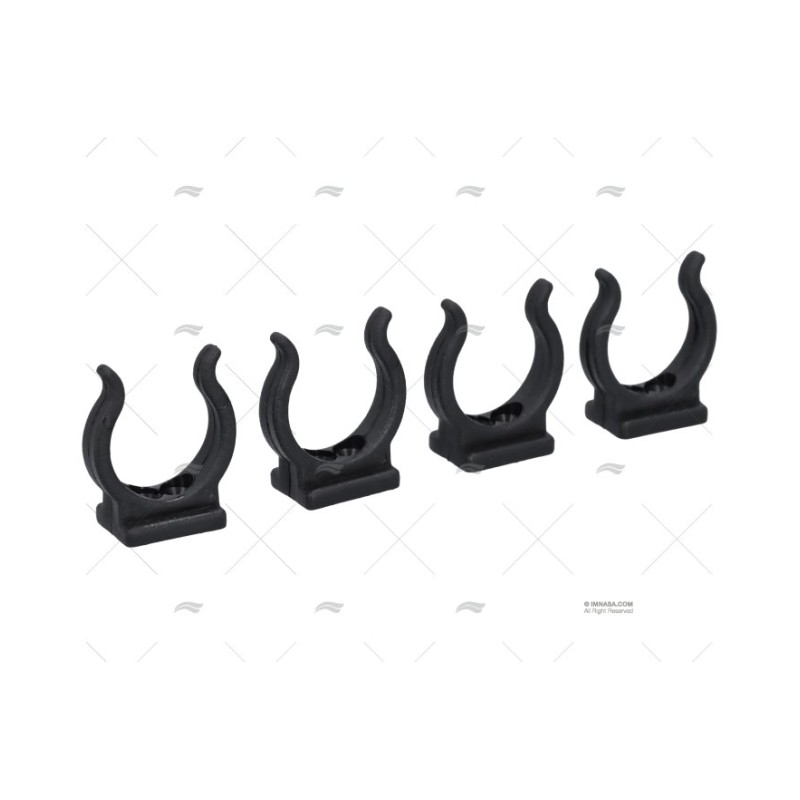 CLIP NYLON NEGRO 25MM (4U)