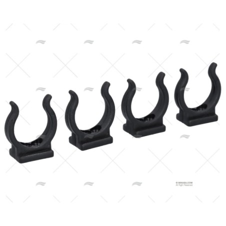 CLIP NYLON NEGRO 25MM (4U)