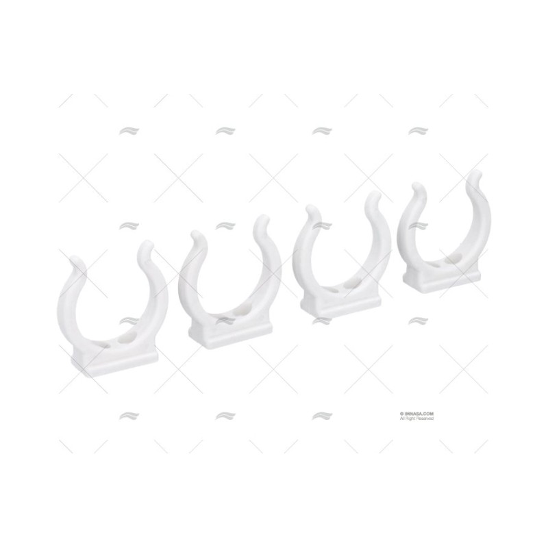 CLIP NYLON BLANCO 38MM (4U)