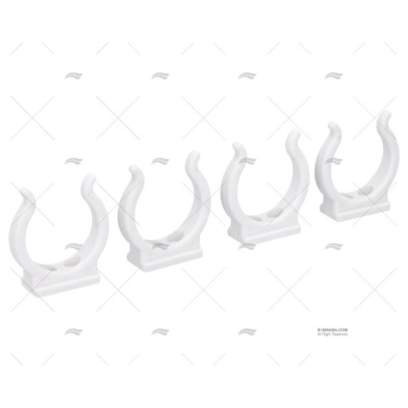 CLIP NYLON BLANCO 38MM (4U)
