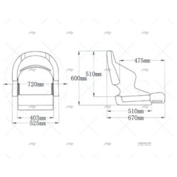 ASIENTO 525X600 BLANCO