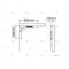SOPORTE MESA INOX PLEGABLE
