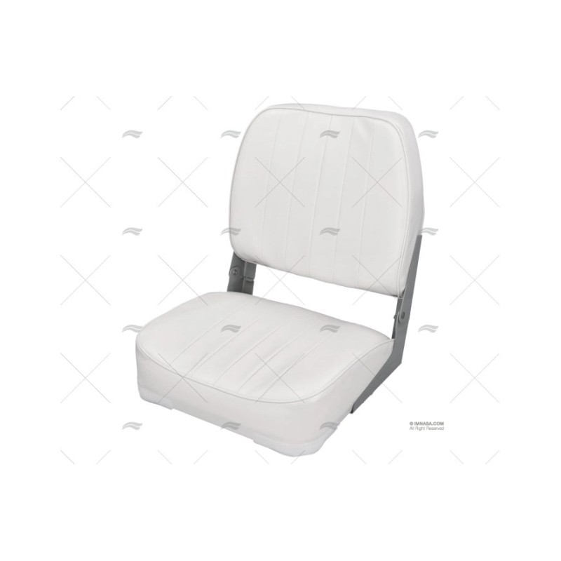 SILLA 400X510MM ABATIBLE SEMIPIEL BLANCA