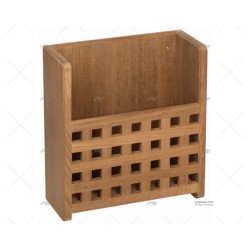 PORTA REVISTAS TECA 265X280X110MM ARC MARINE