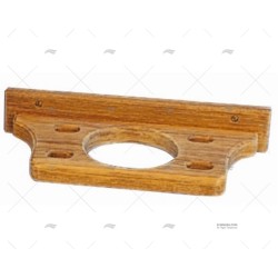 PORTA VASO Y CEPILLO TECA 120X95MM ARC MARINE