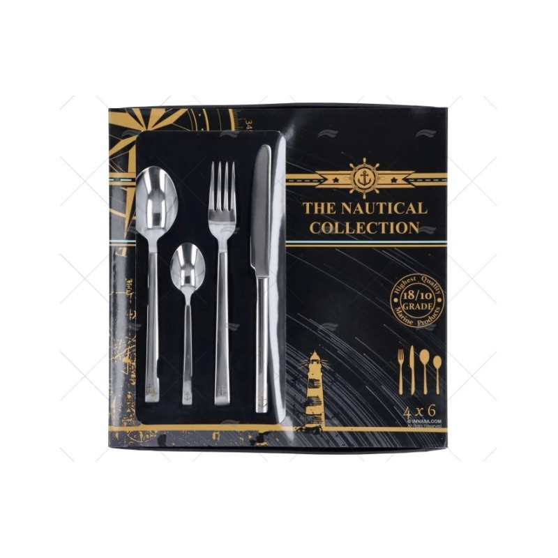 CUBIERTOS INOX 24PCS ANCLA