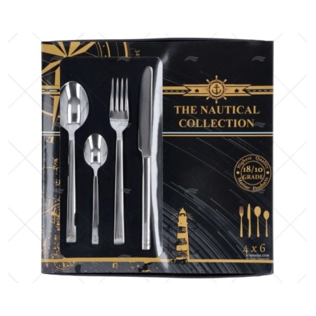 CUBIERTOS INOX 24PCS ANCLA