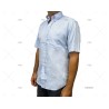 CAMISA M/C H AZUL M HOMBRE