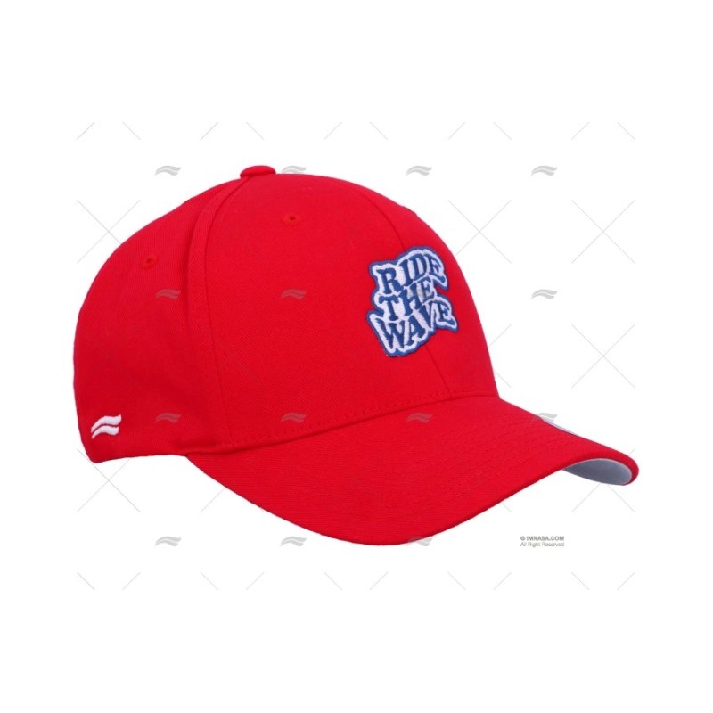 GORRA ROJA RIDE THE WAVE S-M