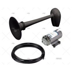 BOCINA 12V ACUSTICA COMPRESOR NEGRA MARCO