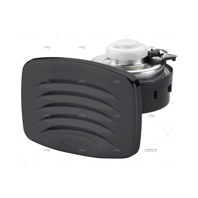 BOCINA 12V NEGRA 117X90MM 108DB 400HZ MARCO