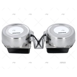 BOCINA 12V S.S. 102X222MM 109DB DOBLE