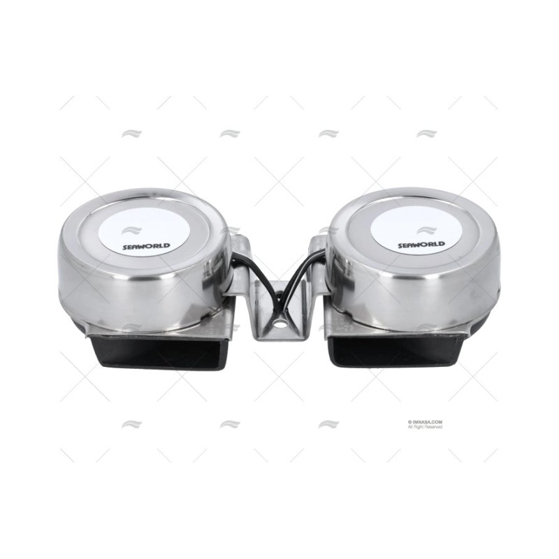 BOCINA 12V S.S. 102X222MM 109DB DOBLE