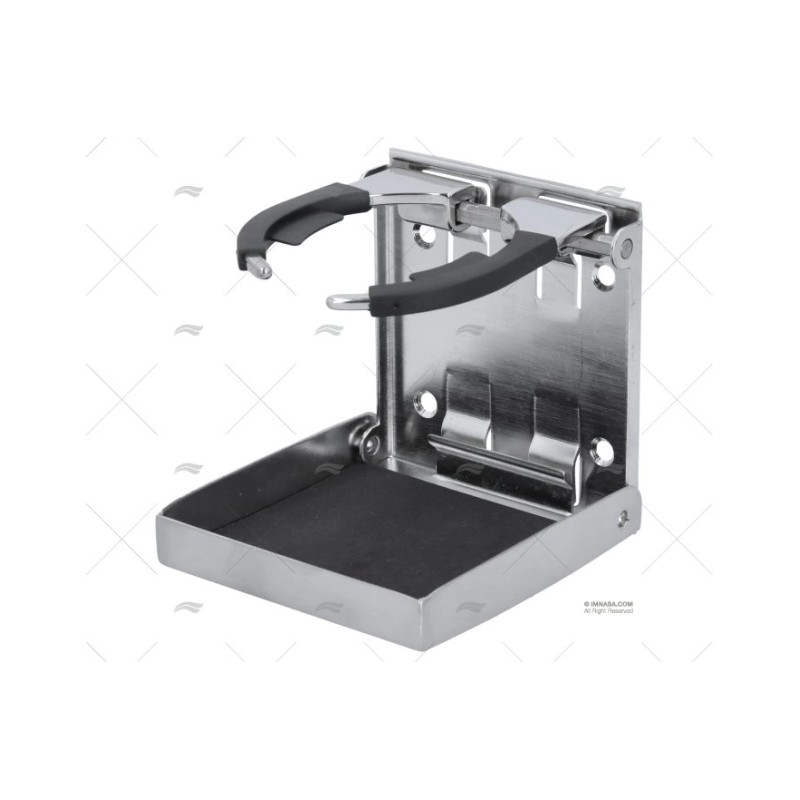 SOPORTE VASO INOX PLEGABLE