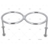 PORTA 2 VASO INOX