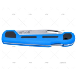 CUCHILLO MARINE PLEG AZUL 19-H6.5CM MAC COLTELLERIE