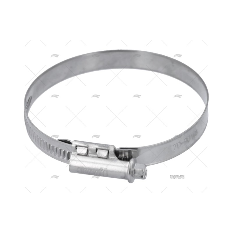 ABRAZADERA INOX W5 70- 90/12