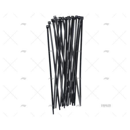 BRIDA KIT 3,6X200 NEGRA (20U)