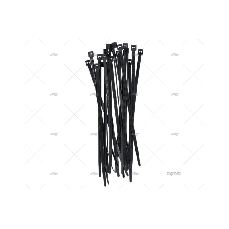 BRIDA KIT 3,6X140 NEGRA (20U)