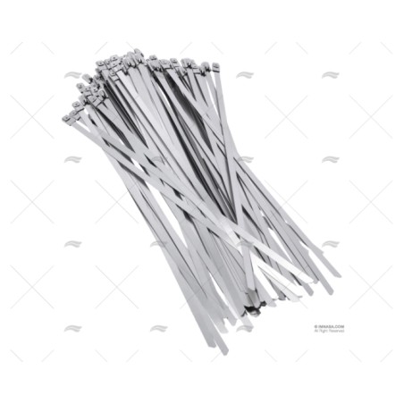 ABRAZADERA INOX W4 250MM X 4,6MM (100U) NORMA