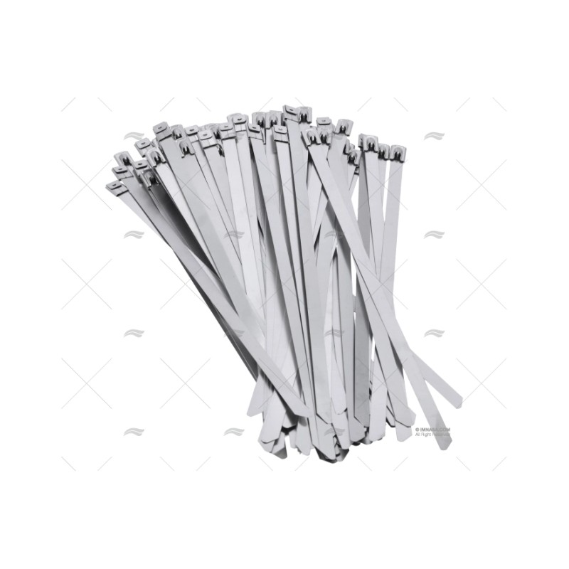 ABRAZADERA INOX W4 250MM X 7,9MM (100U) NORMA