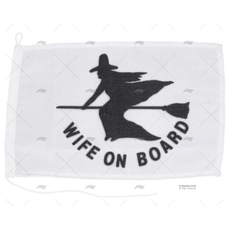 BANDERA WIFE ON BOARD 30X 20CM ADRIA BANDIERE
