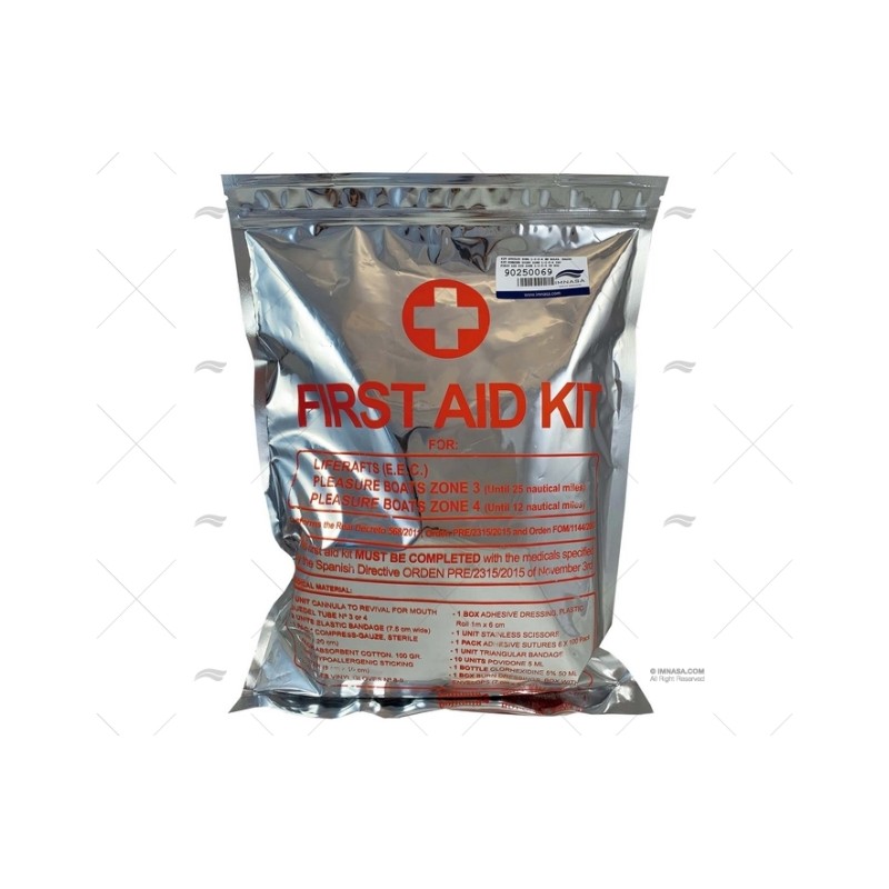 KIT AUXILIO ZONA 1-2-3-4 EN BOLSA (BALSA